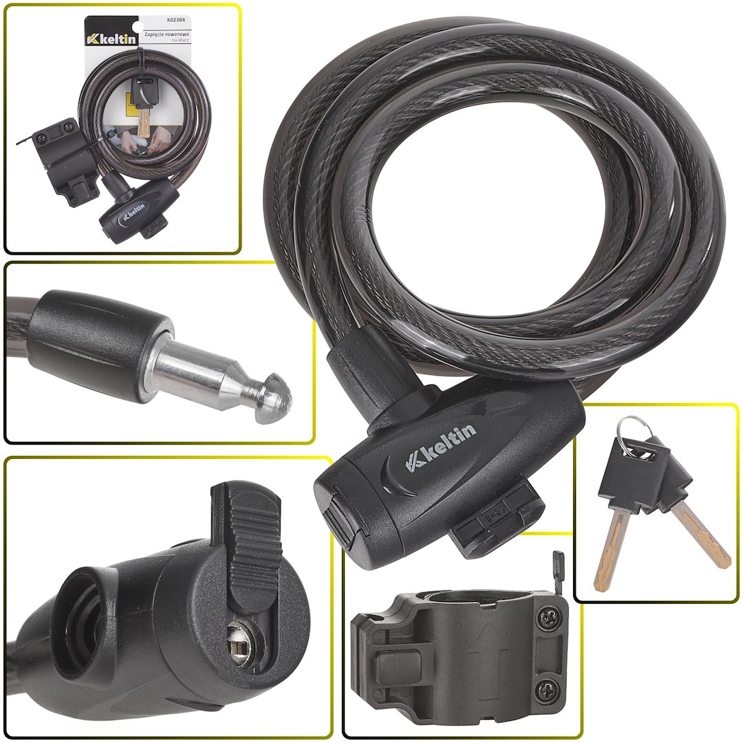 Import Fahrradschloss Mit Schlüssel 12x1200mm (60)