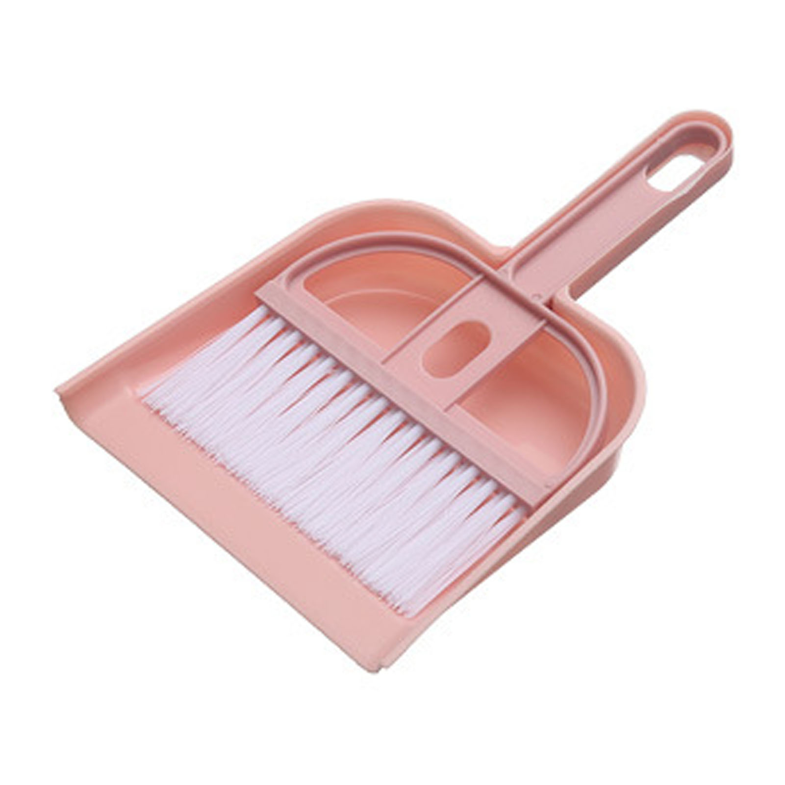 Mini balai et pelle de bureau rose, plastique, design nordique, compact pour clavier