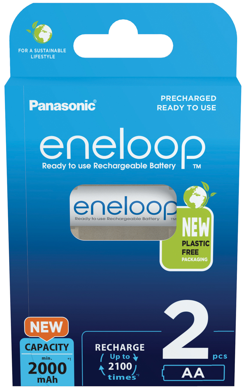 2x Panasonic Eneloop AA 2000mAh NiMH Akku Batterien LR6 HR6 - Bild 4