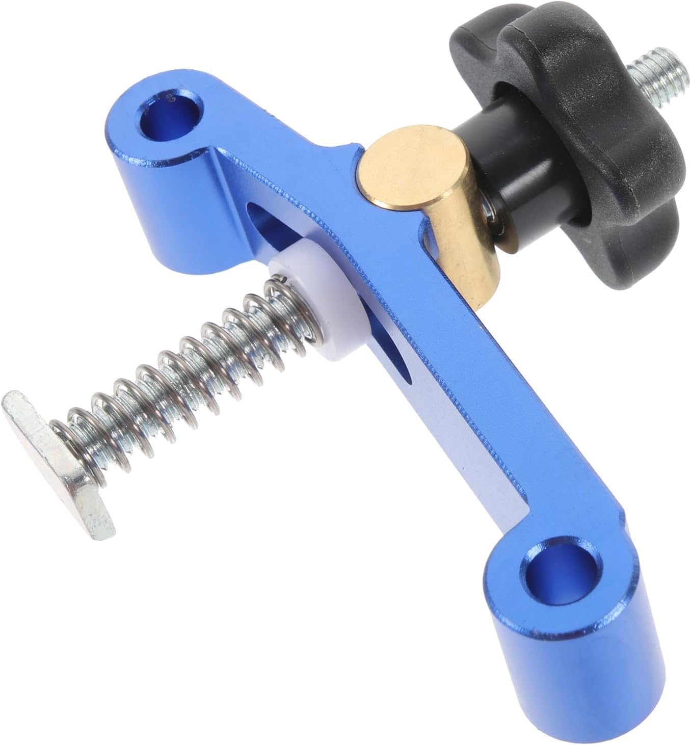 Serre-joint à rail en T en alliage d'aluminium, 12 cm, bleu, 1 pièce
