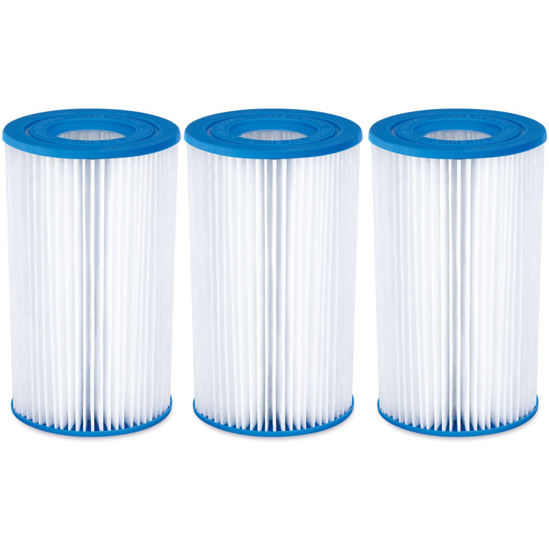 Confezione Da 3 Cartucce Filtranti Summer Waves A/c Per Piscine � Blu TREETALK