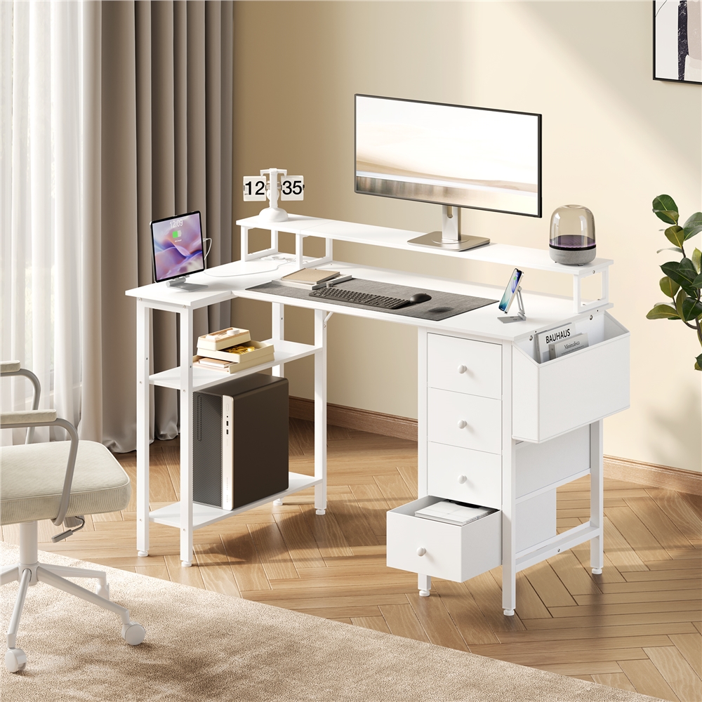 Yaheetech Bureau Informatique Angle Table En L Bureau Gaming Réversible