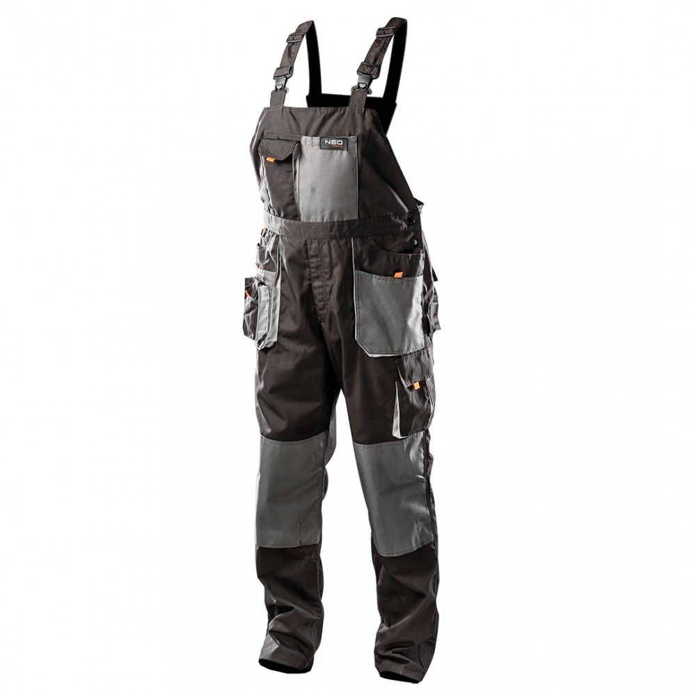 Neo Grau Profi Arbeitslatzhose Schwarz/ (Neo) S/48