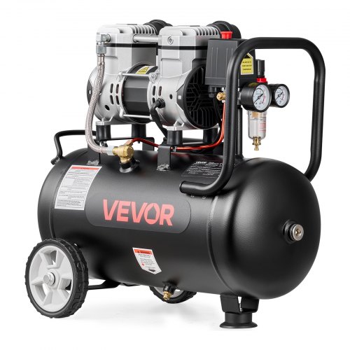 Compressore D'Aria 24 L, 1, 1 Kw, Senza Olio, Portata 68 L, Min OEM