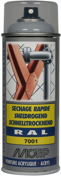 European Aerosols Lack Spray Grau Silber Motip 07026