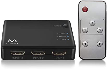 Ewent Schwarz Ew1282 Switch Hdmi 4K 3X1 Mit Fernbedienung - Bild 4