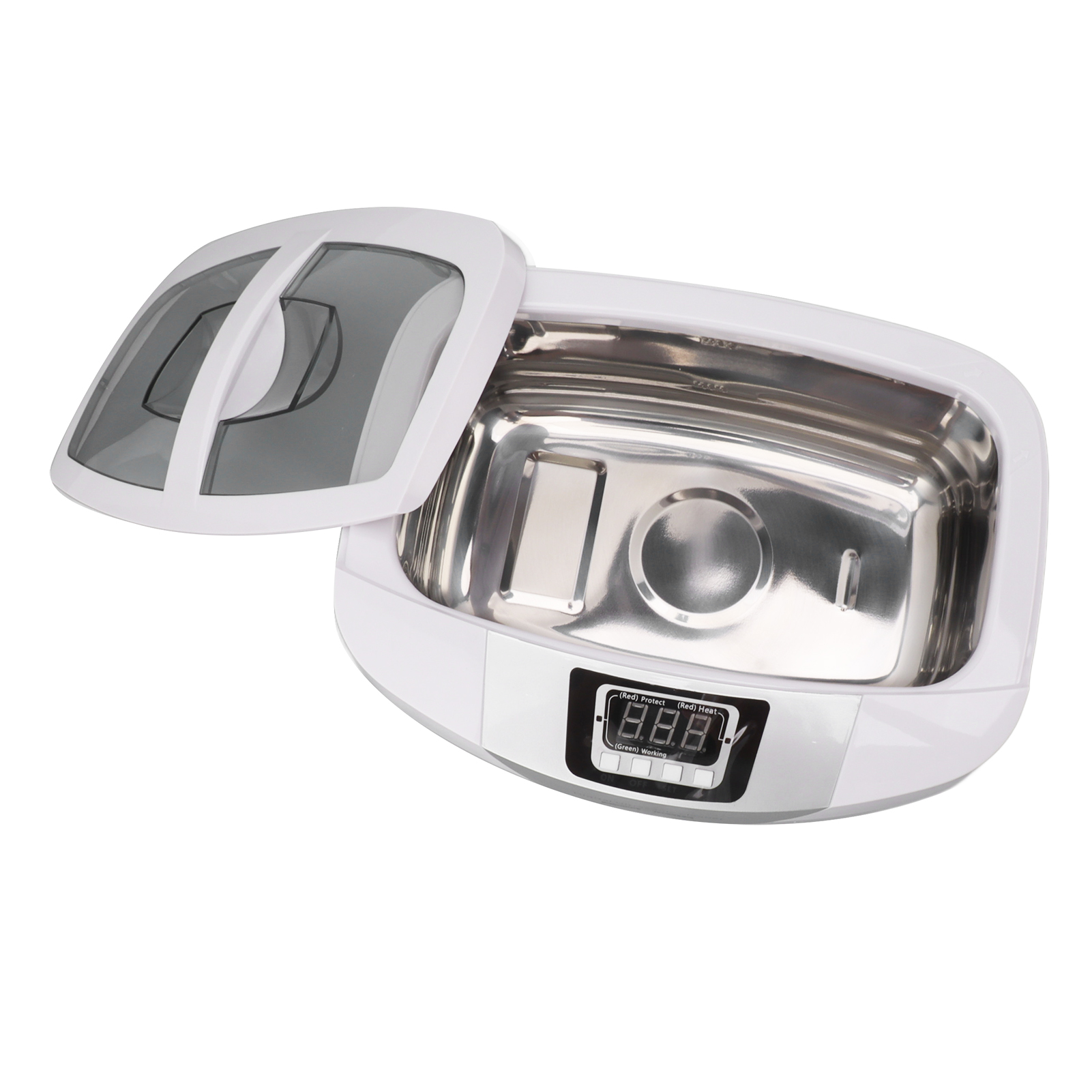 Nettoyeur à ultrasons 2500 ml avec chauffage et minuterie numérique, cuve inox 304