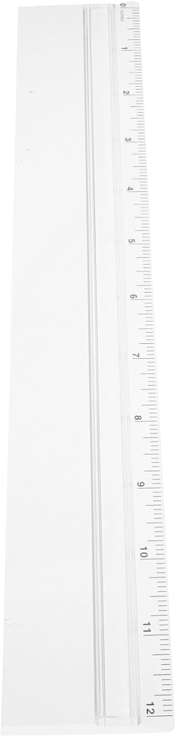 Règle loupe transparente avec fonction grossissante, plastique, pour mesure et dessin