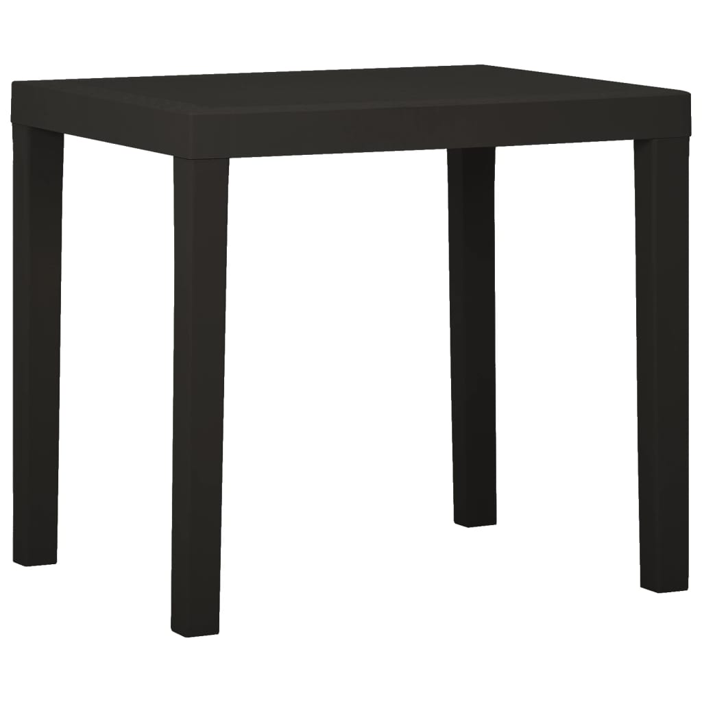 Vidaxl - Table De Jardin Anthracite 79x65x72 Cm Plastique