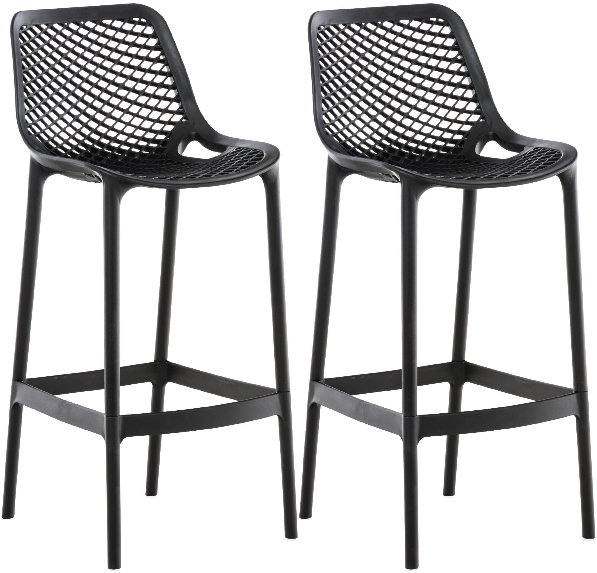 Clp - Lot De 2 Tabourets D'Extérieur Air Pour Bar En Plastique Avec