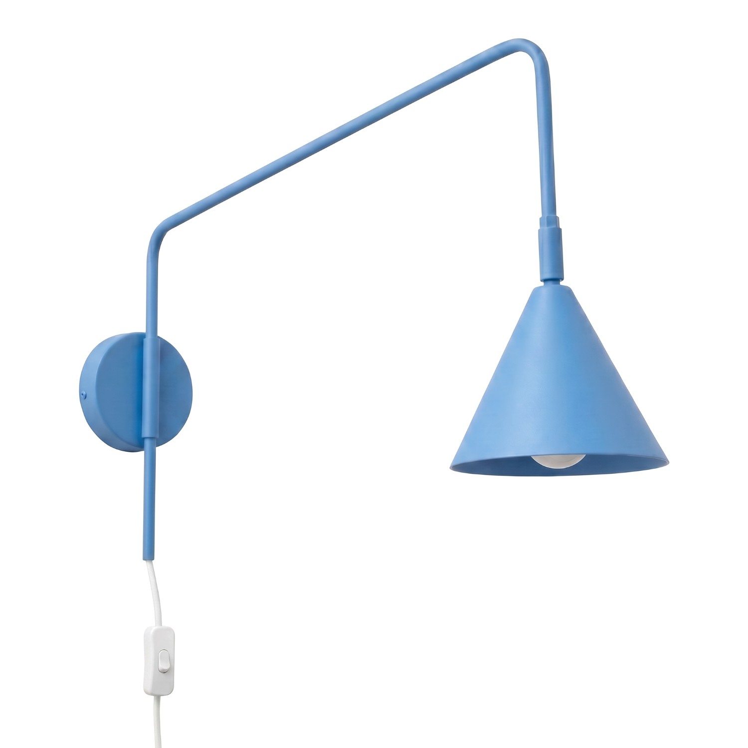 Wandleuchten Nox Hellblau 1xe14 14cm Stahl Sollux