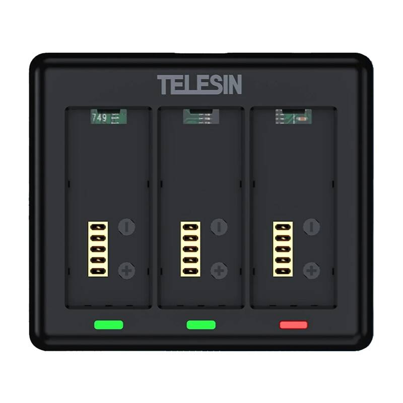 Telesin Charger for 3 batteries, Action Cam Zubehör, Schwarz - Image 3