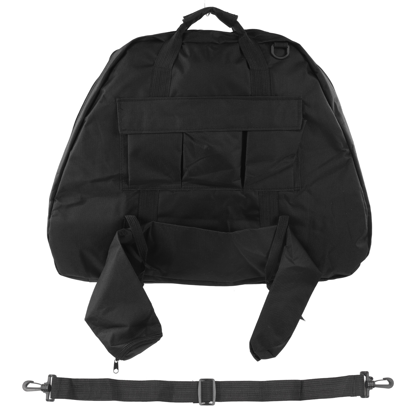 Sac de transport pour arc à poulies en toile, bandoulière et bretelles réglables, noir