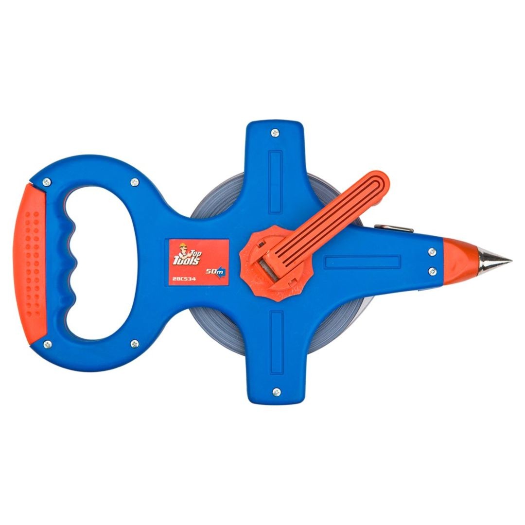 Top Tools Blau/Rot Rollbandmaß 50 M