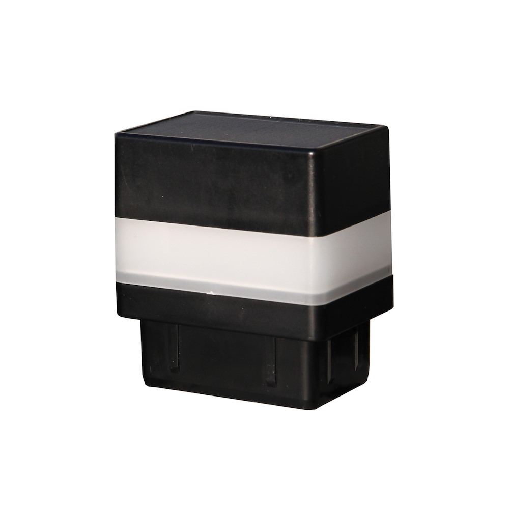 FLORAWORLD LED-Pfostenkappe, 2-er Set, BxHxT: 6,5 x 7,1 x 4,5 cm, für Vierkant-Zaunpfosten in 60 x 40 mm - schwarz - Image 3