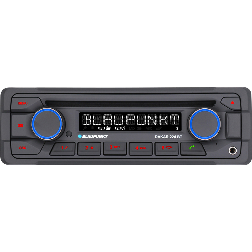 Bigbuy Schwarz Blaupunkt Dakar 224 Bt Autoradio Anschluss Für Lenkradfernbedienung, Bluetooth®-Freisprecheinrichtun