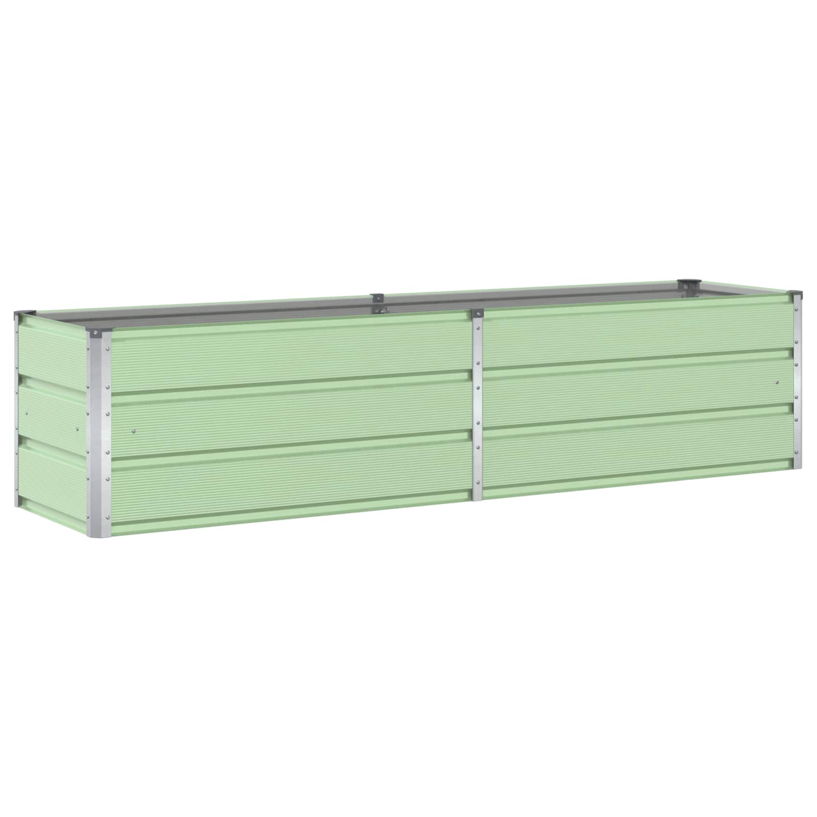 Planter Pastel Green 195 X 50 X 45 Cm Galvanised Steel Vidaxl