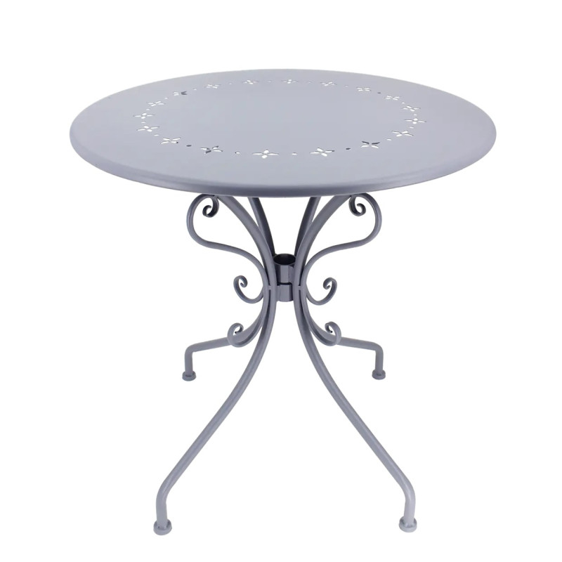 Table Ronde D'Extérieur Belle Époque - Gris - Ø 70 X H 71,5 Cm