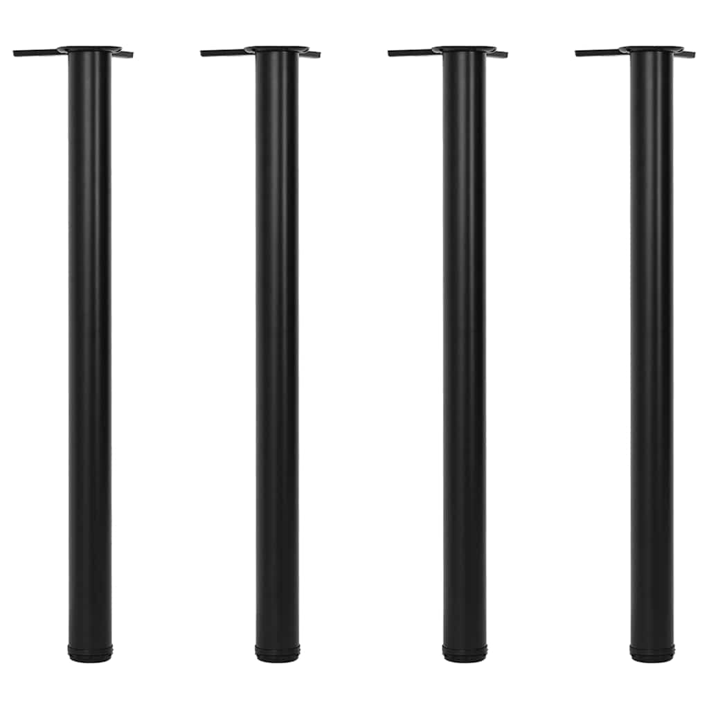 Vidaxl Schwarz 4 Höhenverstellbare Tischbeine 870 Mm