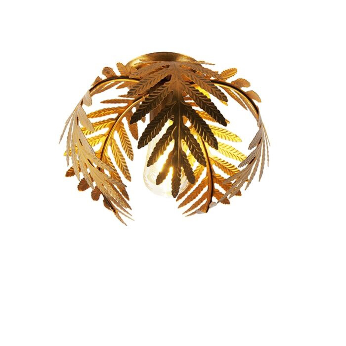 Qazqa Vintage Smart Deckenleuchte Gold 24 Cm Inkl. Wifi St64 - Botanica