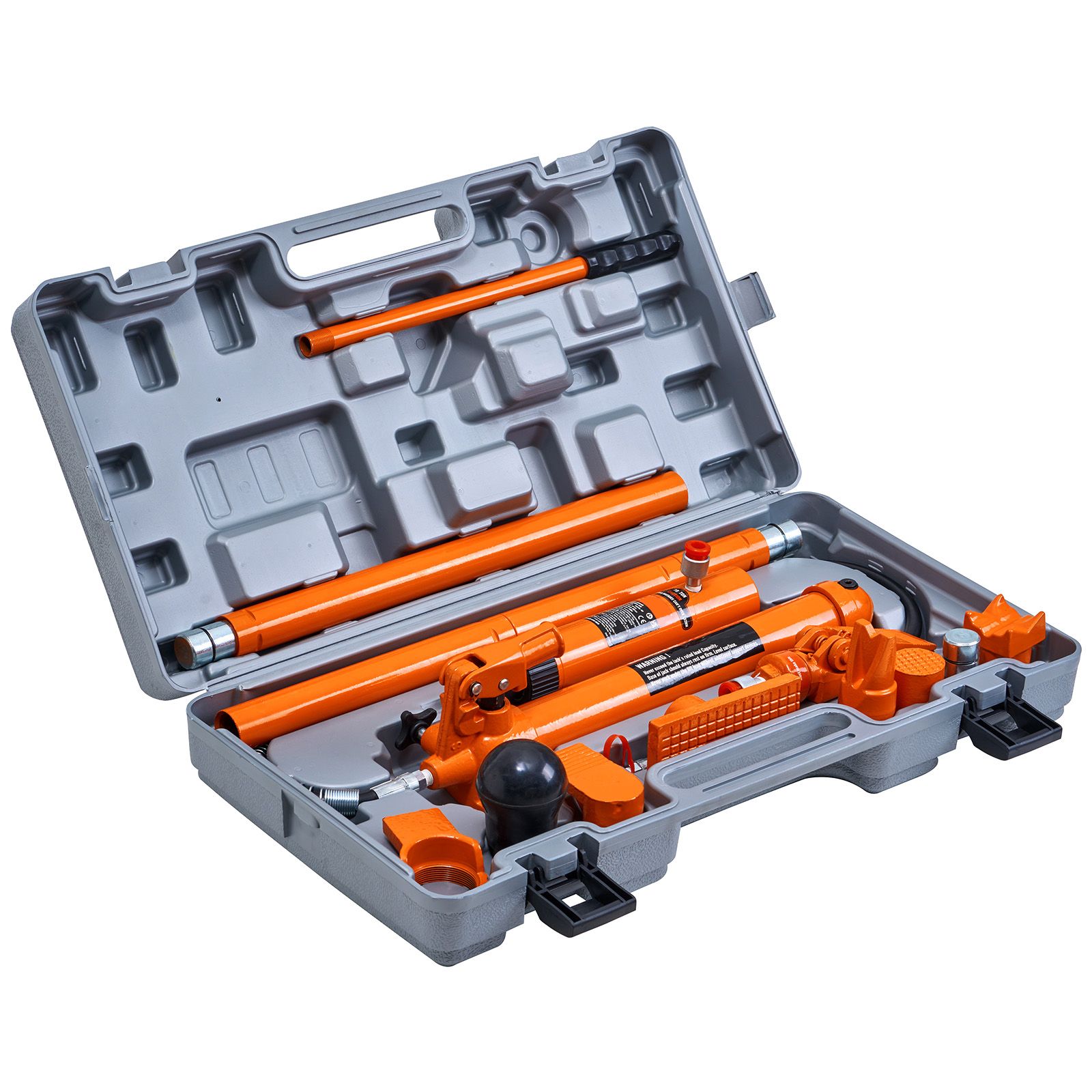 Kit de vérin hydraulique 10 tonnes, flexible 1,4 m, coffret de transport, pour auto et camion