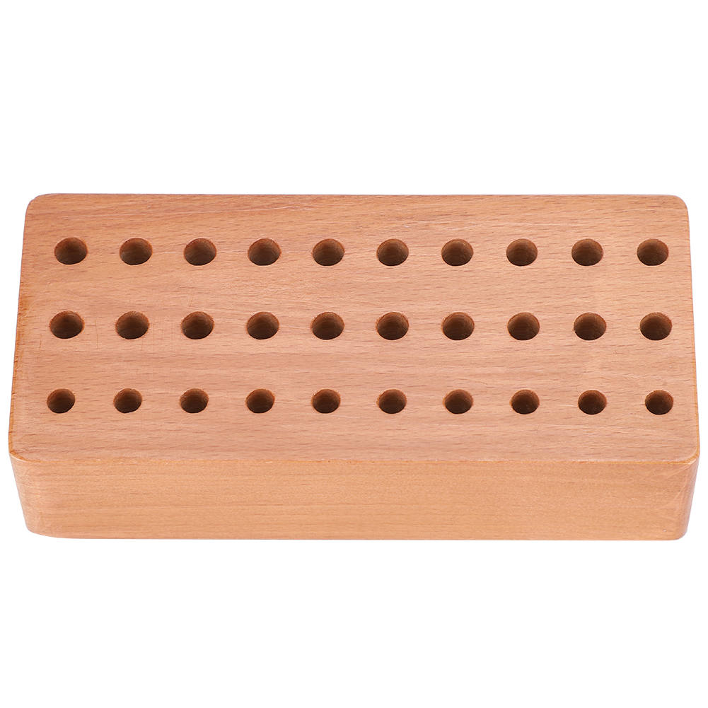 Support à outils en bois 30 trous pour tournevis et poinçons, rangement mural d'atelier