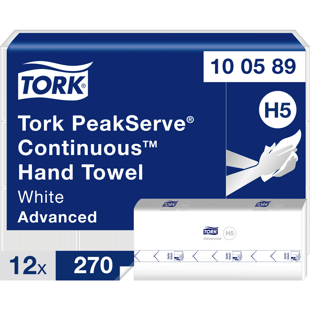 TORK - Papierhandtücher PeakServe H5 Endlos - 1-lagig - 3240 Tücher - Weiß - Image 2