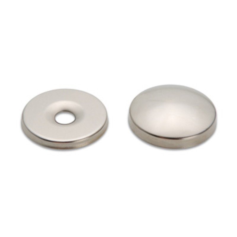 Borchia Coprivite Ottone Nichelato Mm.14. Prezzo Per 1 Pezzo.