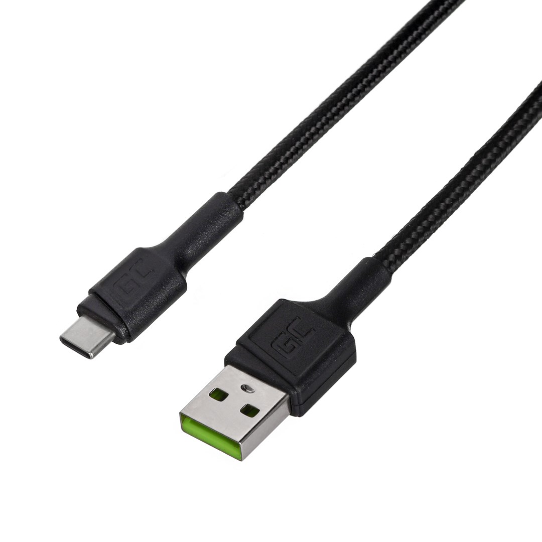 Green Cell Schwarz Cable Powerstream Usb C 12M Pd 60W 480 Mbps Ultra Charge Qc 30