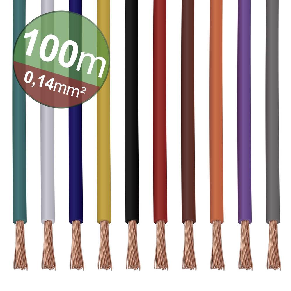 Quadrios 22CW001 Stranded Wire Set 1x0.14mm² Multi-Coloured Copper