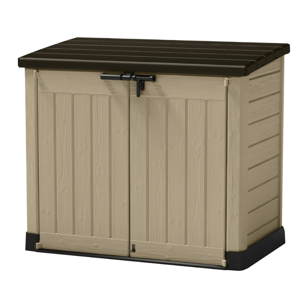 Keter Braun/Beige Gartenhaus + Gartenschrank, Store-It-Out Max - Image 3