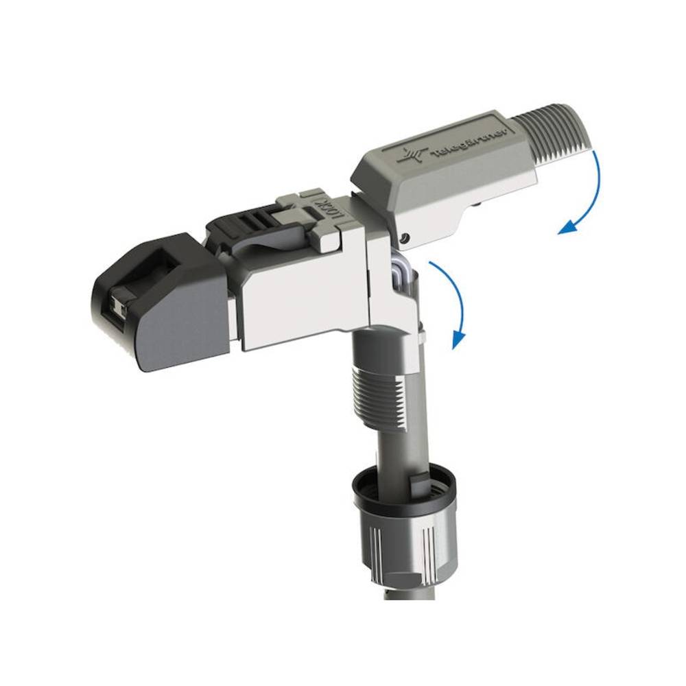 Telegärtner 100023064 RJ45 plug angled field attachable Cat 6A compact
