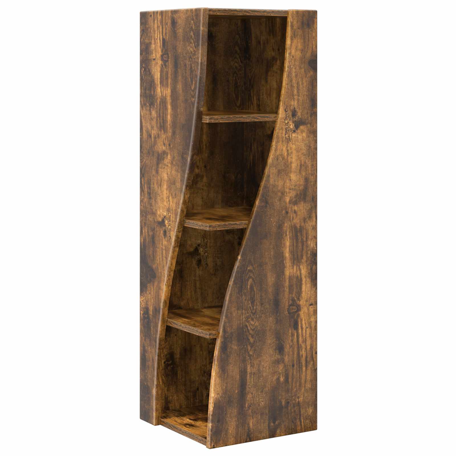 Corner Cabinet Smoked Oak 32x32x102cm Engineered Wood Vidaxl