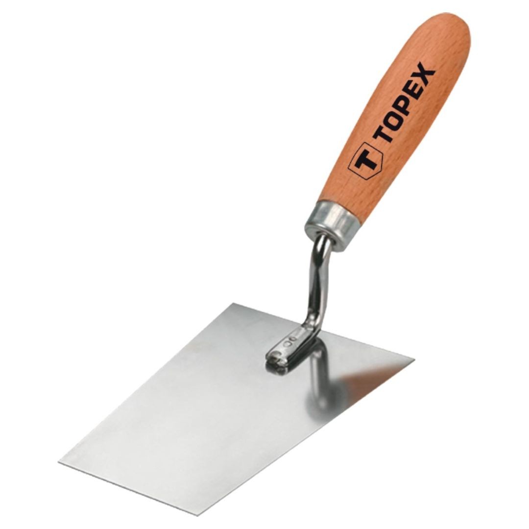 Topex Trapezförmige Stuckkelle 160 X 80 Mm, Edelstahl