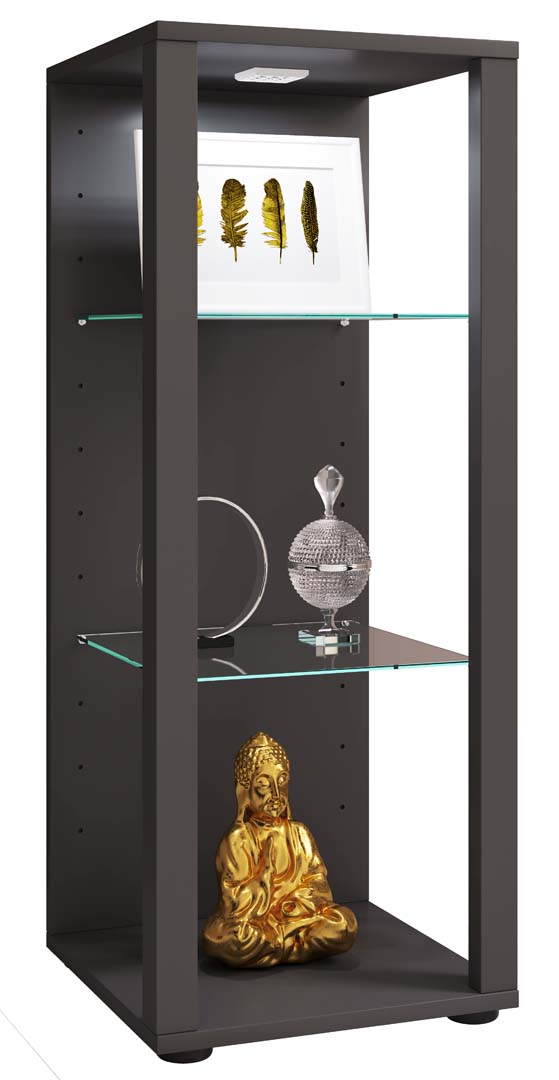 VCM Standvitrine »Glasol«, BxHxL: 35 x 90 x 35 cm - grau - Image 9