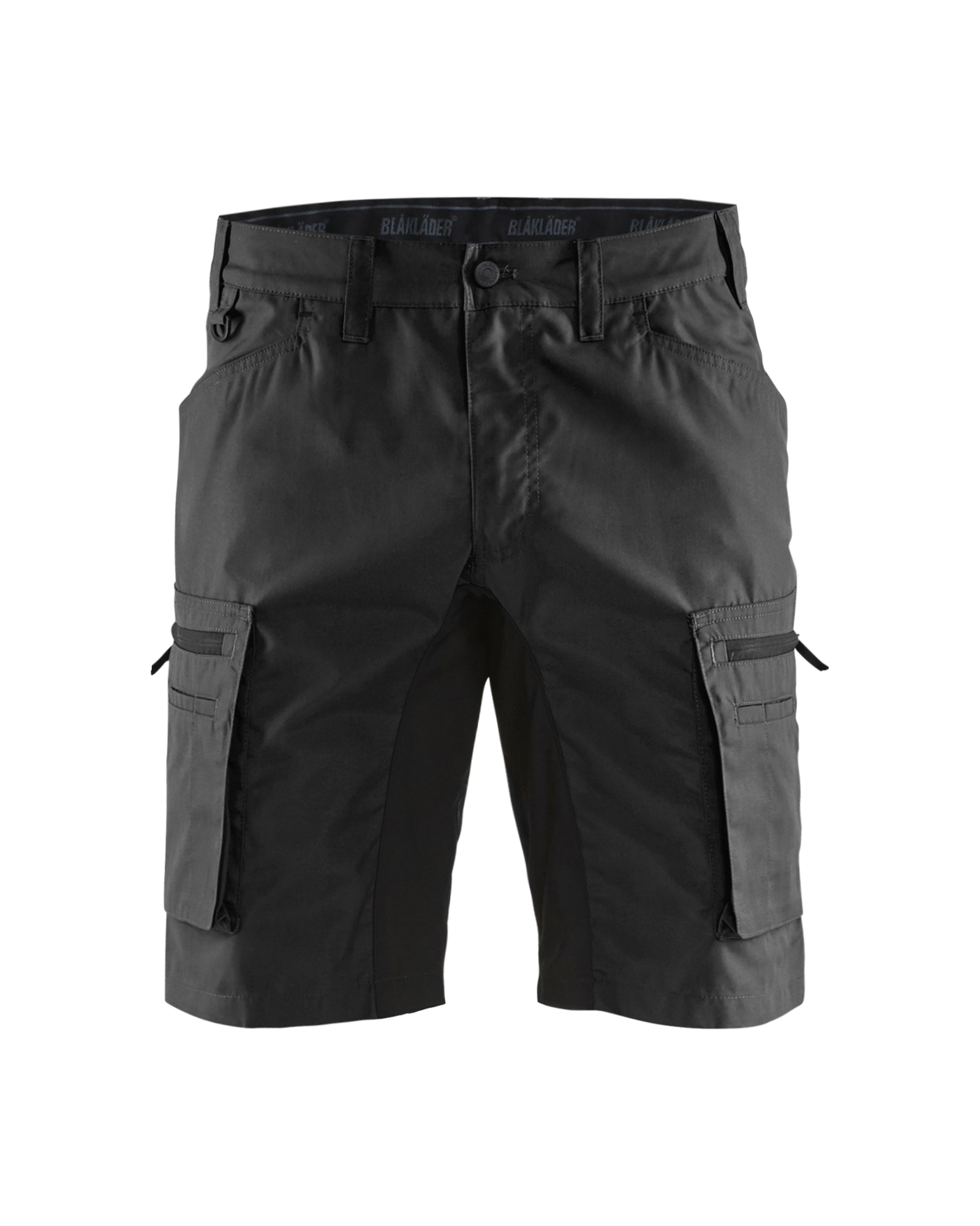 Blåkläder Damen Grau/Grün/Rot Service Shorts Stretch 1449, //Marineblau/Rot/Schwarz - Bild 4