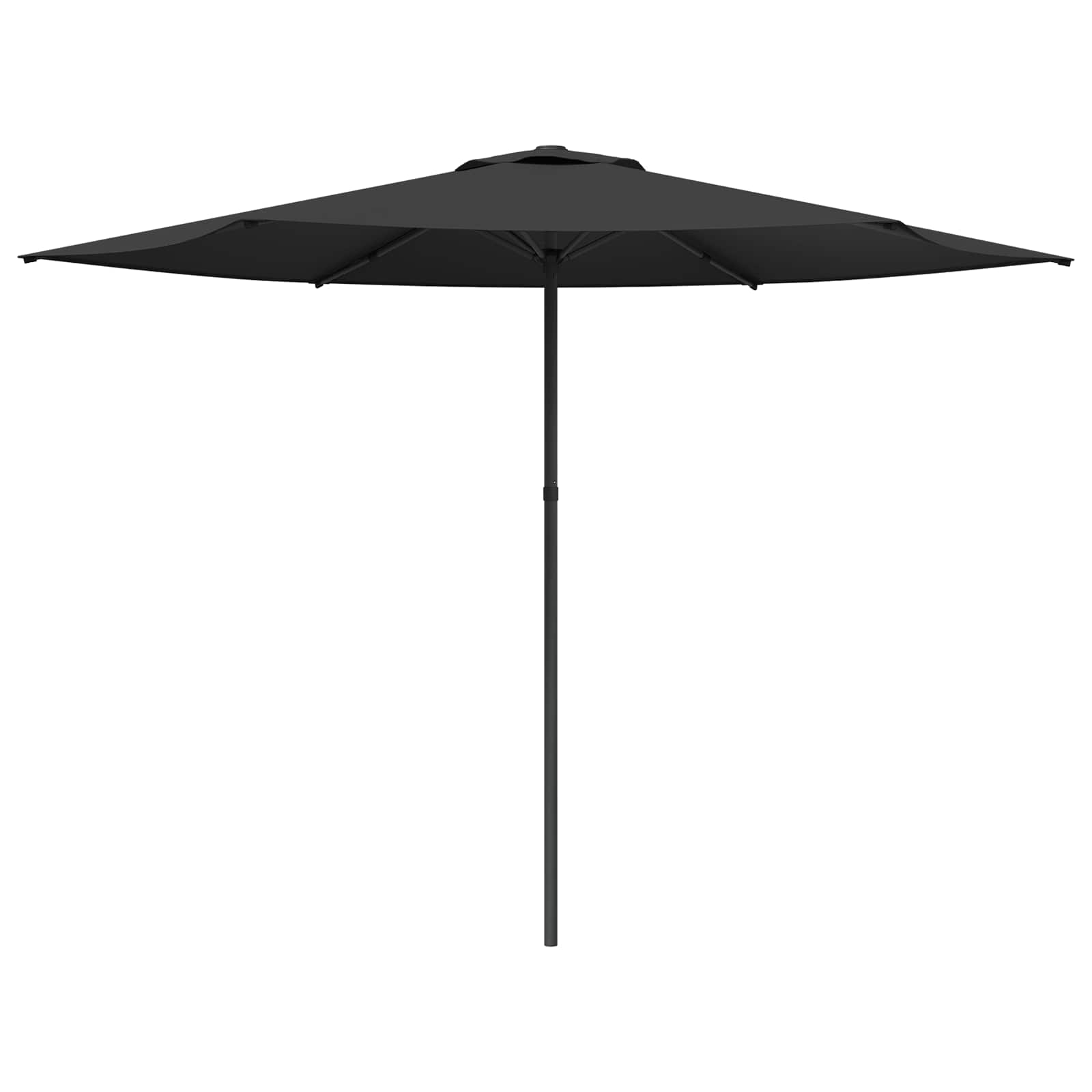 Garden Parasol 300 X 300 Cm Polyester Rectangular Anthracite Vidaxl