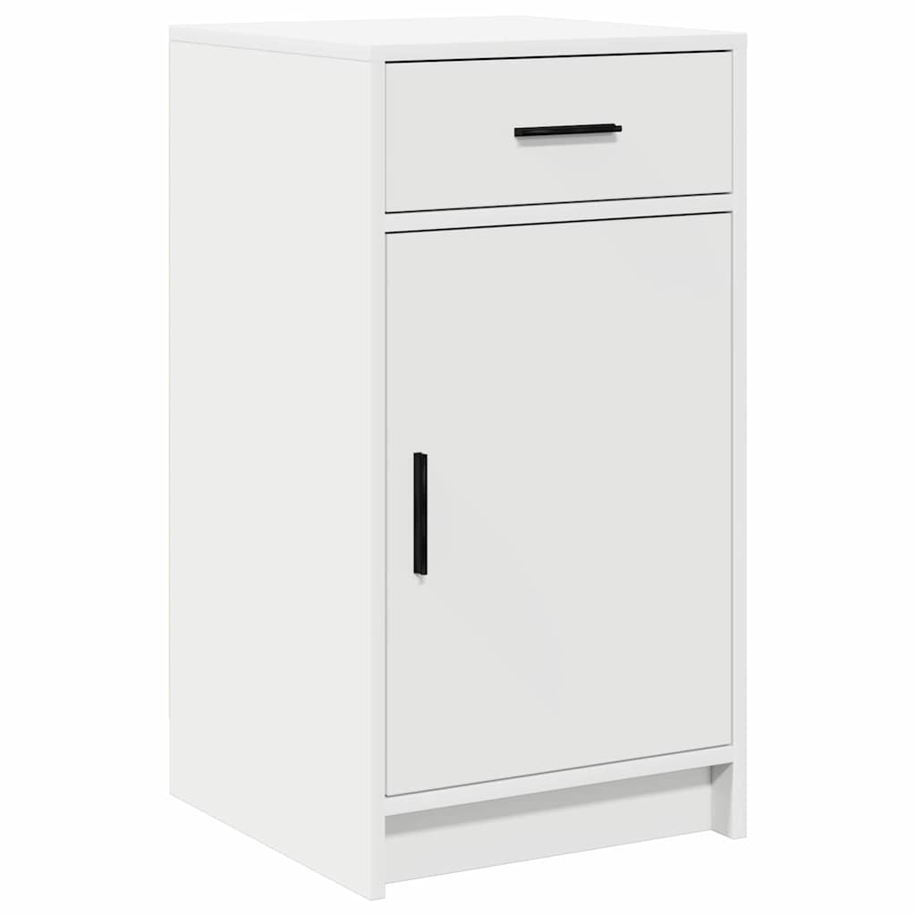Buffet Avec Tiroir Blanc 40 X 40.5 X 75 Cm Bois D'Ingénierie Vidaxl