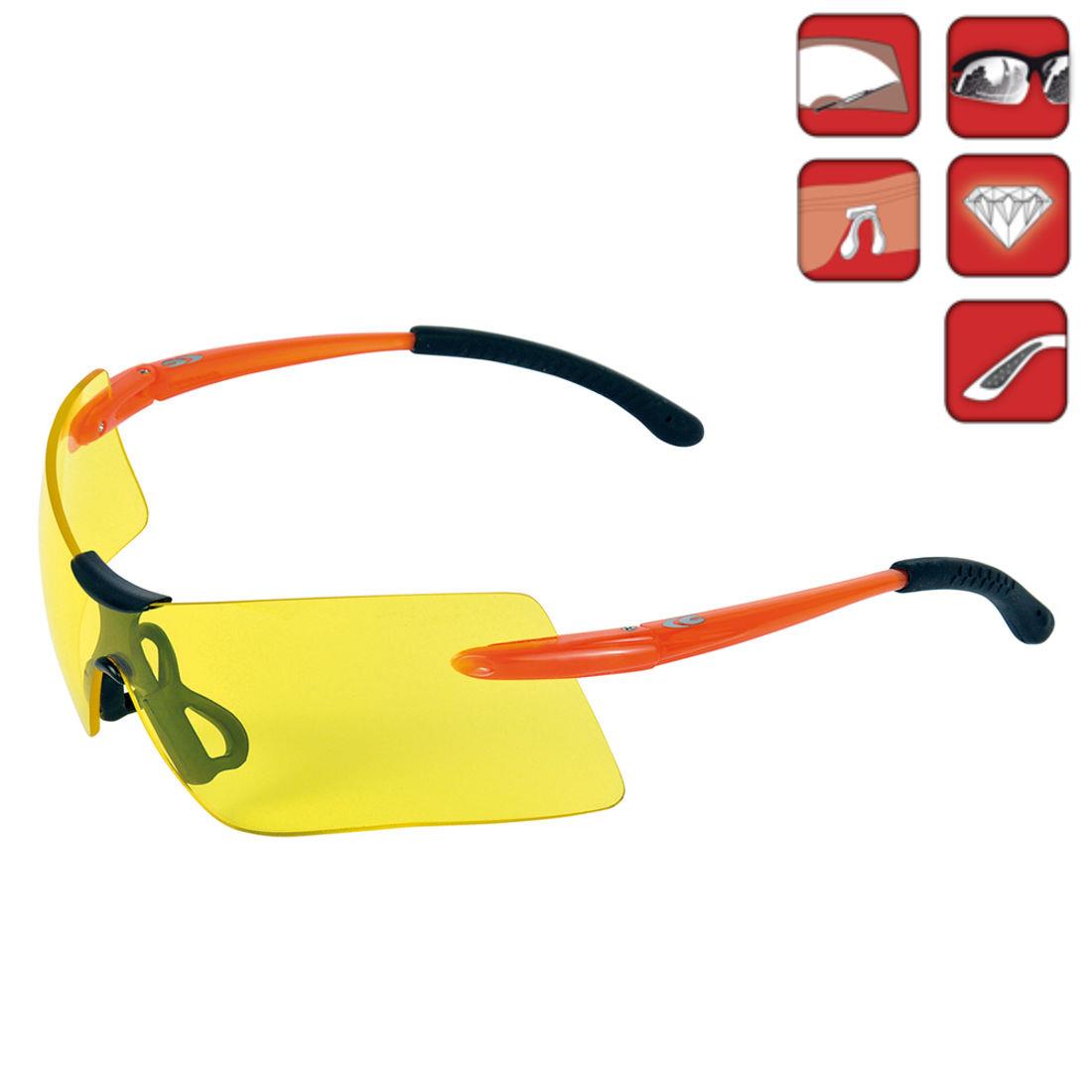 Cofra Gelb Uv-Schutzbrille Weiche Rutschfeste Bügel