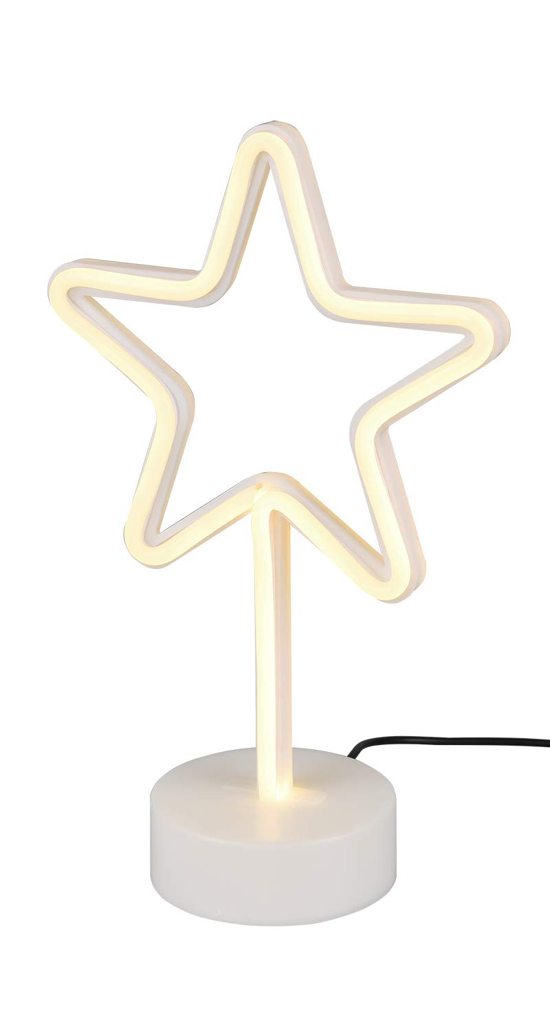 Trio Lighting Italia Star Lampada Da Tavolo Led 1,8w In Plastica Co...