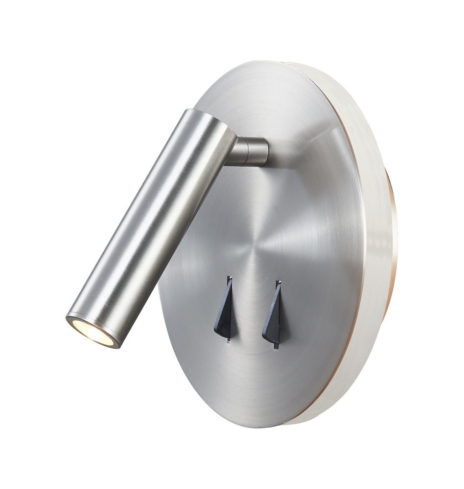 Inspired Lighting - Applique Murale Intérieure Liseuse Led Cayman Alu