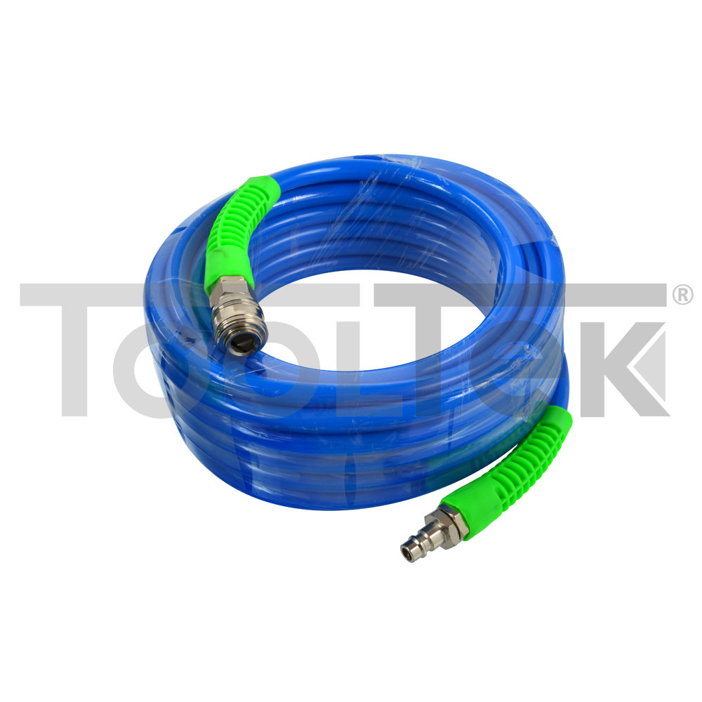 Geko G02976 Tubo Pneumatico 10m Rinforzato Compressore Raccordato 1/4' TOOLTEK