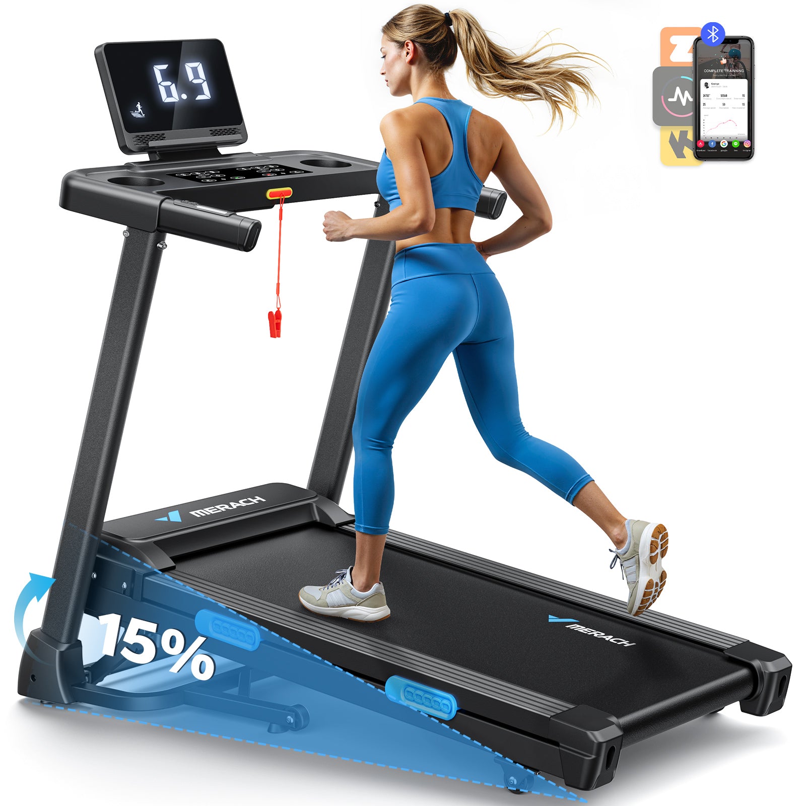 Merach - Tapis De Course Pliable