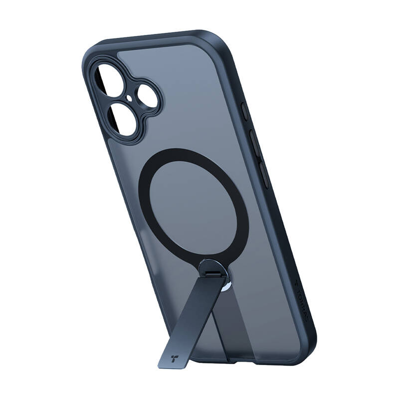 Torras Pstand Spin Case Für Iphone 16 Plus (schwarz)