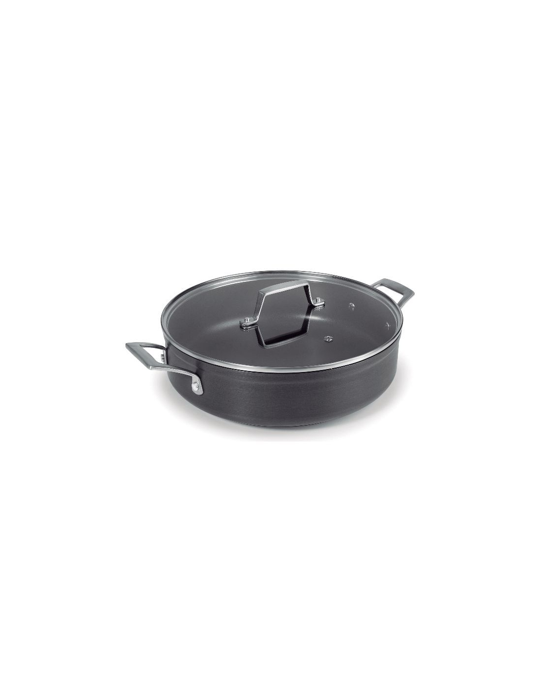 Lacor Silber Runde Pfanne Mit Deckel Aus Eloxiertem Aluminium 24X7 Cm - Bild 3
