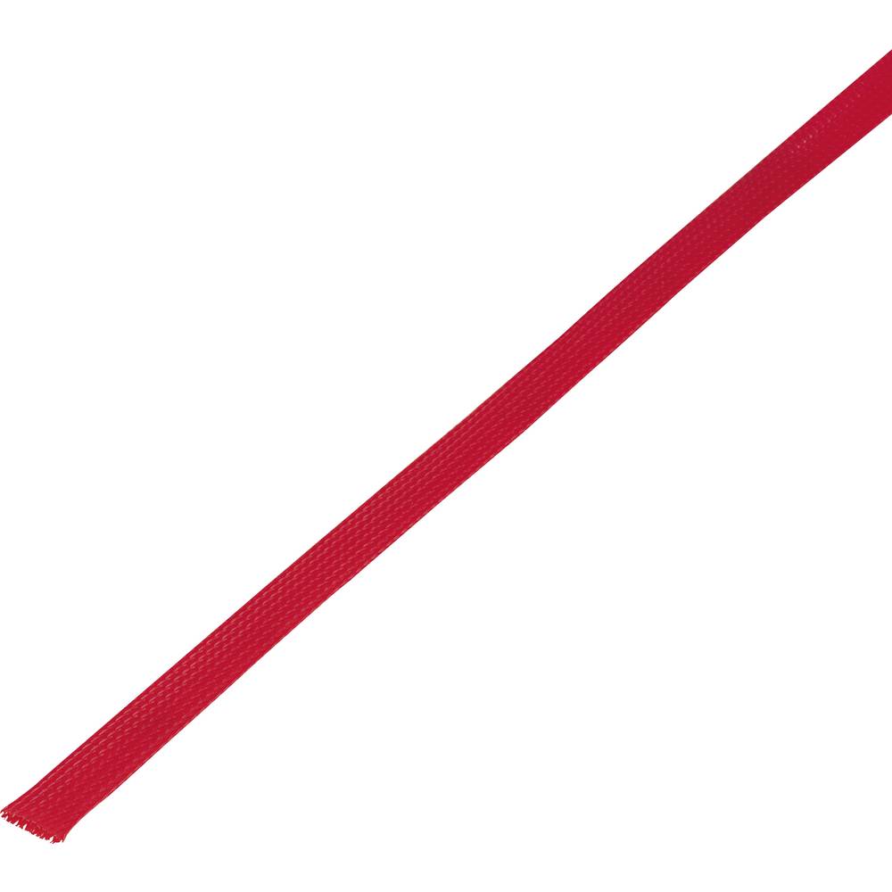 TRU Components 1571635 CBBOX0612-RD Geflechtschlauch Rot PET 6 bis 12mm 10m