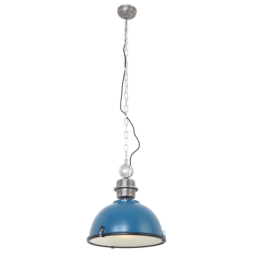 Pendelleuchte BIKKEL, Ø 42cm, E27 max. 60W, Abdeckung satiniert / Metall-schirm, - Bild 3