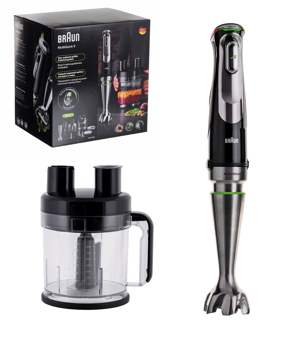 Joom Braun Schwarz Mq 9195XLi Stabmixer 1200W Edelstahl - Bild 6