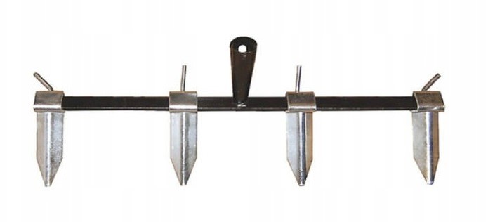 Marcatore Da Giardino A 4 Denti, 50 Cm Senza Manico. OEM