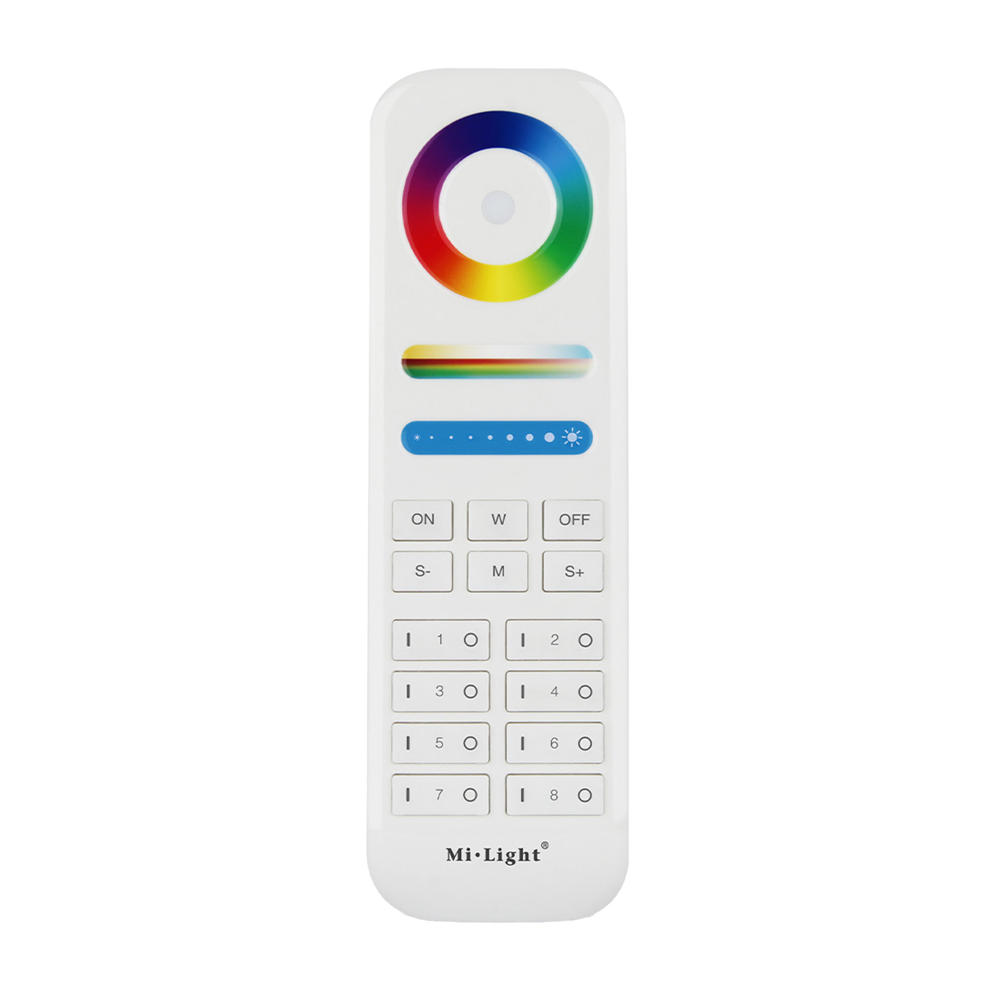 Mi Light Miboxer Fut089 Fernbedienung (8 Zonen, Rgb+Cct) – Weiß